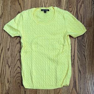Brooks Brothers cable knit blouse